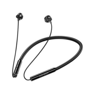ROCK B5 bluetooth 5.0 Wireless Neck-hanging Headset Foldable Hifi Deep Bass Sports... (COLOR: BLACK)