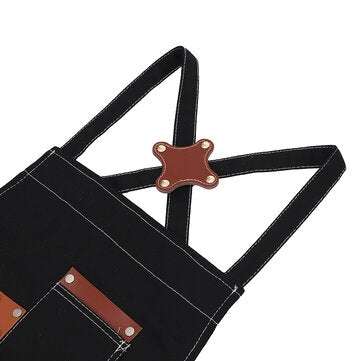 Multi-pocket Denim Work Apron Washable Dust-proof Apron For Craftsman Carpenter Mason