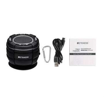 Retekess TR622 87-108MHz FM Radio bluetooth IP67 Waterproof Speaker LED Light Music Player for Danci
