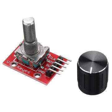 KY-040 360 Degrees Rotary Encoder Module with 1516.5mm Potentiometer Rotary Knob Cap for Brick Sen