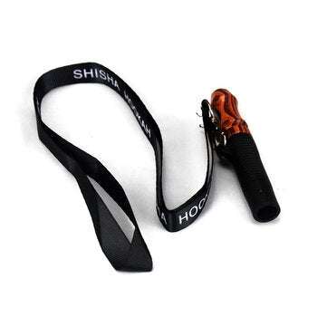Hookah Mouthpiece with Hang Rope Strap Shisha Chicha Narguile Mouth Tips Silicon ... (COLOR.: BLACK)
