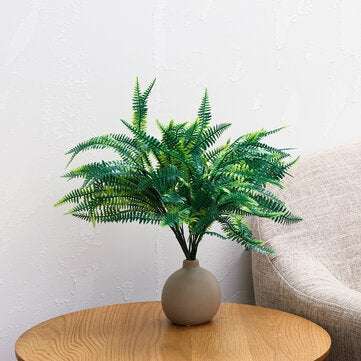 Simulation Persian Leaf Grass Plant Wall Decoration Lifelike Artificial Fern Fol... (QUANTITY: 3PCS)