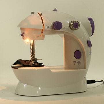 Mini Portable Electric Sewing Machine Stitch Sew Needlework Cordless Clothes Fabrics Sewing Machine