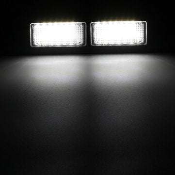 Pair 24-SMD LED License Plate Lights 6000K White For Fiat Marea Alfa 46408006 46786572