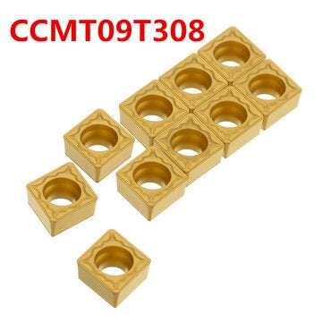 Machifit 10pcs CCMT09T302/04/08-HMP NC3020 Carbide Insert SCLCR Turning Tool Cutter ... (SIZE: #003)