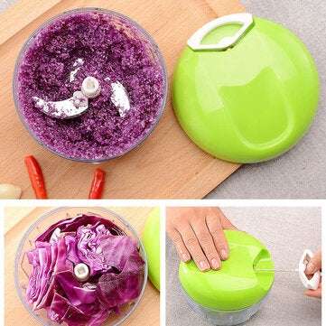 Multifunction Manual Food Chopper Shredder Kitchen Onion Chopper Manual Garlic Cutter Blade Juicer S