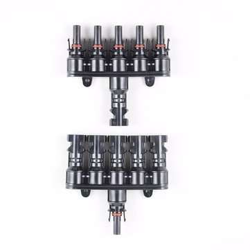 MC4T-A3  MC4 M/FM Solar Panel 5 to 1 T Branch 30A Solar Panel Connector Cable Coupler Combiner