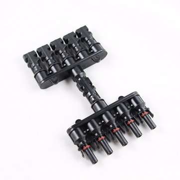 MC4T-A3  MC4 M/FM Solar Panel 5 to 1 T Branch 30A Solar Panel Connector Cable Coupler Combiner