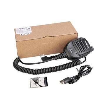 RETEVIS New HK008 2-Pin Plug Handheld Microphone Speaker with Adjustable Volume Knob