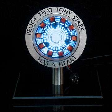MK1 Aluminum Alloy Remote Ver. Tony 1:1 Arc Reactor DIY Model Kit LED Chest Lamp Remote Control Scie
