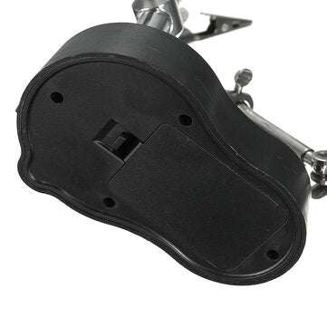 LED Light Soldering Iron Stand Holder Helping Hands Magnifying Glass Magnifier