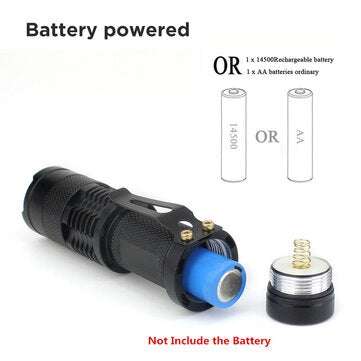 LED UV Flashlight Ultraviolet Torch with Zoom Function Mini UV Black Light Pet Urine Stains Detector