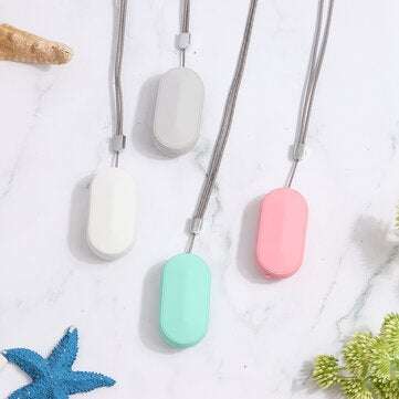 Mini Portable USB Air Purifier Necklace Ionizer Ion Generator Smoke Remover Home (COLOR: GREY)