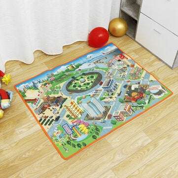 Kids Activity Play Mat Soft Colorful Large Non-Toxic Floor Mat Children Crawling Walking Playing Clo