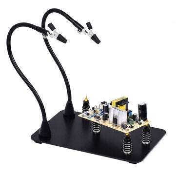 NEWACALOX Magnetic PCB Board Fixed Clip Fixture Flexible Arm Soldering Third Hand Soldering Iron Hol