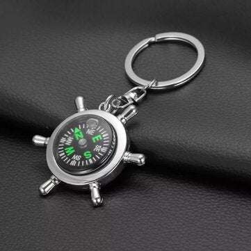 New Helmsman Compass Key Keychain Top Quality Fashion Key Chain for Lettering Men Women Best Birthda