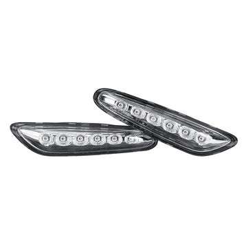 LED Side Marker Indicator Lights Repeaters Lamps Yellow Pair for BMW E46 E60 E81 E83... (COLOR1: #1)