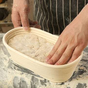 Oval Bread Proofing Basket Set Rattan Fermented Bread Basket Proofing Basket Kit