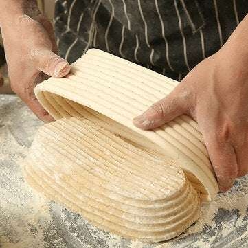 Oval Bread Proofing Basket Set Rattan Fermented Bread Basket Proofing Basket Kit