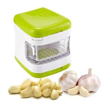 KC-GS067 Stainless Steel Blade Garlic Press Presser Crusher Onion Chopper Mincer Slicer Grater