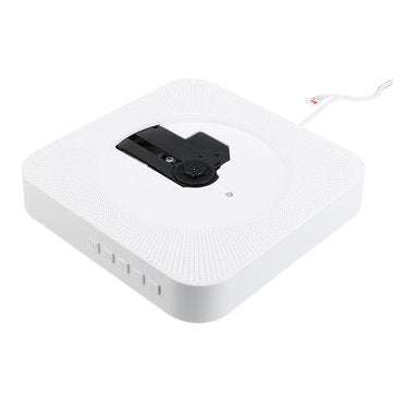 KC-808 Wall Mounted Bluetooth CD Player Portable Home Audio Box with Remote Control FM Radio Built-i