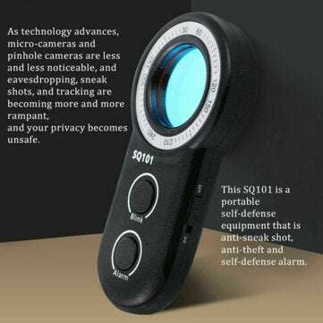 Portable Hiddens Camera Detector Bug Finder Antis spys camera Anti-theft Alarm