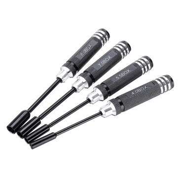 Raitool 4pcs 4.0/5.5/7.0/8.0mm Hex Screwdriver Tools NUT Key Socket Screwdriver Allen Screw Driver S