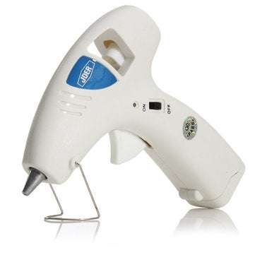 Raitool 10W Plastic Electronic Heating Hot Melt Glue White Hot Melt Glue Gun with 50Pcs Glue Stic