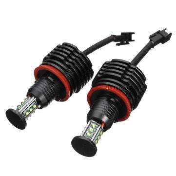 Pair H8 120W Daytime Running Lights White Angel Eyes Halo Bulb For BMW E90 E92 E82 E60 E70