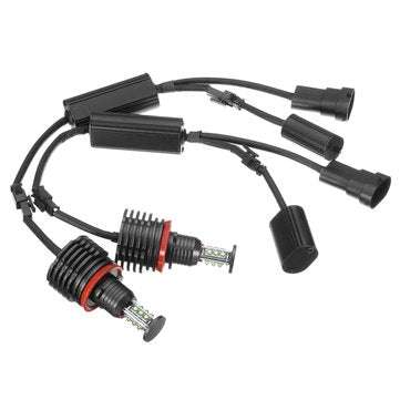 Pair H8 120W Daytime Running Lights White Angel Eyes Halo Bulb For BMW E90 E92 E82 E60 E70