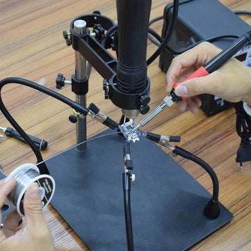 NEWACALOX Multifunctional Magnetic PCB Board Fixed Clip Third Helping Hand with Soldering Station Fr