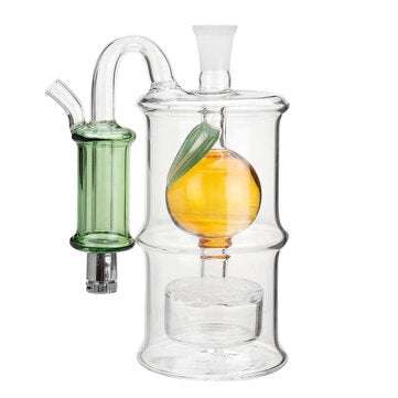 LED Water Pipe High Borosilicate Glass Pipe Bottle Mute Pot
