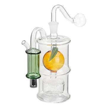 LED Water Pipe High Borosilicate Glass Pipe Bottle Mute Pot