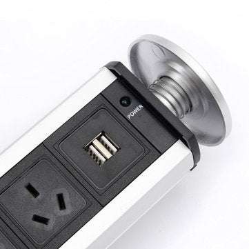 Pop Pull Up Power Pod Socket Kitchen Worktop Desk Socket Extension Lead AU Plug