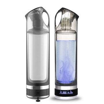 Portable USB Rechargable Hydrogens Rich Water Ionizer Maker Bottle Cup H2 USB... (PLUG MODE: USPLUG)
