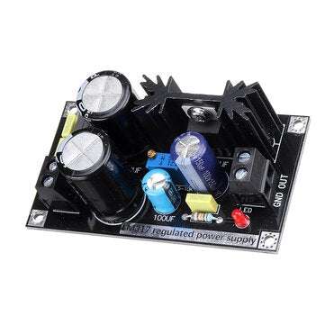 LM317 Adjustable Regulated Power Supply Board AC to DC Adjustable Linear Regulator with Rectifier Fi