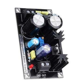 LM317 Adjustable Regulated Power Supply Board AC to DC Adjustable Linear Regulator with Rectifier Fi