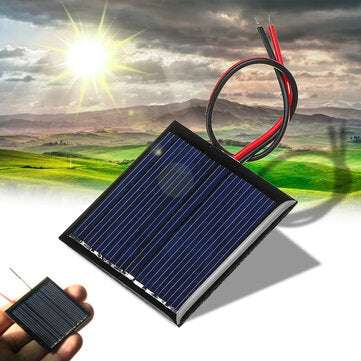 LEORY 0.25W 5V 45*45mm Mini Polysilicon Solar Panel Epoxy board with Wire
