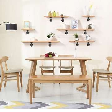 KING DO WAY 2PCS Pipe  Brackets Industrial  Shelf Bracket for Book