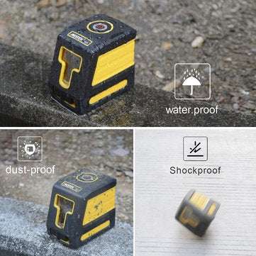 MESTEK T01 Laser Level Red 2 Lines Self-leveling Laser Leveler Vertical Horizontal Cross Laser Red B