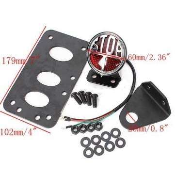 Rear Brake License Plate Tail Light For Most Harley Davidson