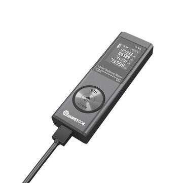 MUSTOOL 40m Digital Mini Laser Rangefinder with Electronic Angle Sensor M/In/Ft Unit Switching USB C