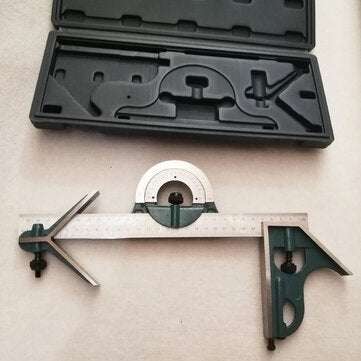 Professional Stainless Steel Combination Square 180 Degree Angle Ruler Protractor Ruler Bevel Set Me