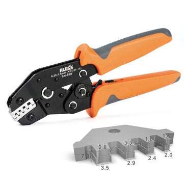 IWISS SN-58b 6.3/ 4.8/2.8 Plug Spring Crimping Tool Ratchet Terminal 0.25-1.5mm Crimping Tool Cold-p
