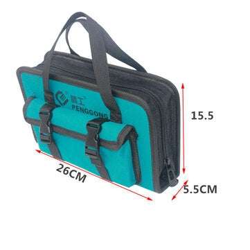 PENGGONG Tool Bag 260*155*55mm Waterproof Electrician Tool Bag Oxford Canvas Handbag Organizer Tools
