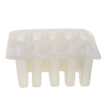 Ice Cream Mold 10 Cells Frozen Ice Cream Mould Maker Popsicle Yogurt Ice DIY Deco... (COLOR1: WHITE)