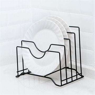 Kitchen Drain Basket Tool Storage Holder Cutting Chopping Board Rack Pot Lid Pan Cover