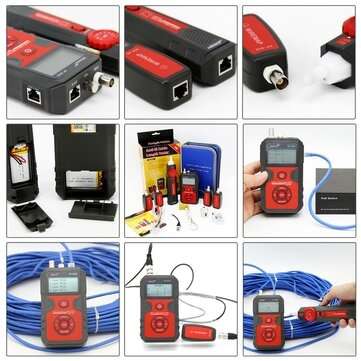 NOYAFA NF-858C Trace Cable Line Locator Portable Wire Tracker Cable Tester Finder Network Cable Test