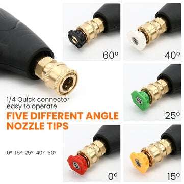 MATCC Pressure Washer Guns Kit 3200PSI Car Power Washer Foam Guns Set with 1/4`` Quick Connector & M