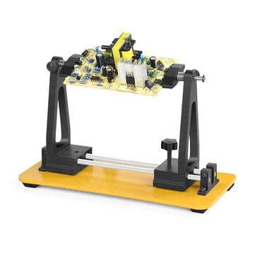NEWACALOX Adjustable PCB Holder Magnetic Flexible Arm Soldering Iron Stand Third Hand ... (TYPE: .A)